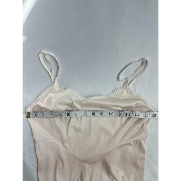 Vintage Vanity Fair Cream Nylon Slip Dress Nightgown Size 2 Lace Trim Cottage - Picture 11 of 12